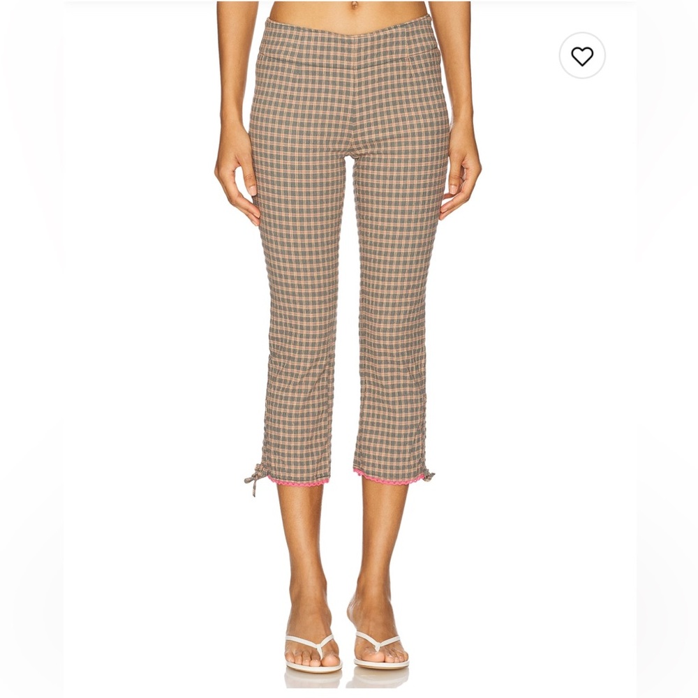 FP FEELING FLIRTY SLIM CAPRI IN GREY COMBO size 2 NWT - Picture 2 of 11